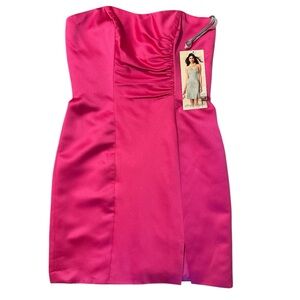 Alfred Angelo Bridesmaid Dress 7269S NWT Women’s 8 – Fuchsia/Hot Pink Strapless